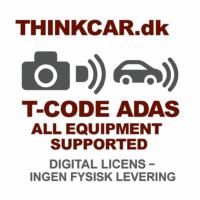🧠 T-Code licens – ADAS SOFTWARE (Supporterer alle typer enheder)