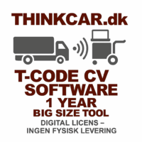 🚛 T-Code licens – HD / CV SOFTWARE 1 YEAR Til Lastbiler Busser & Erhvervs biler (For store tablets / Big Size Tool)