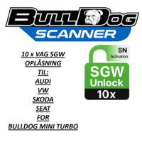 VAG Secure gateway unlock for for Bulldog Mini Turbo Åbner 10 SGW låste Audi VW SEAT & Skoda 2018-
